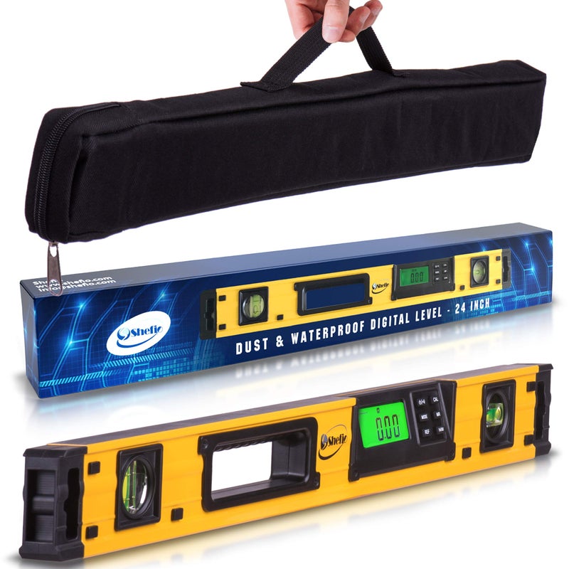 Shefio Smart Level 24 Inch Digital Level: Blending Accuracy And Practicality - Electronic Level Tool, Master Precision, With Batteries & Case - Image 1